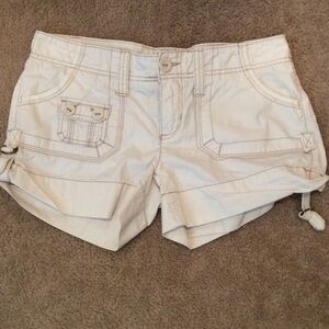 Aeropostale Women's Cream Shorts
